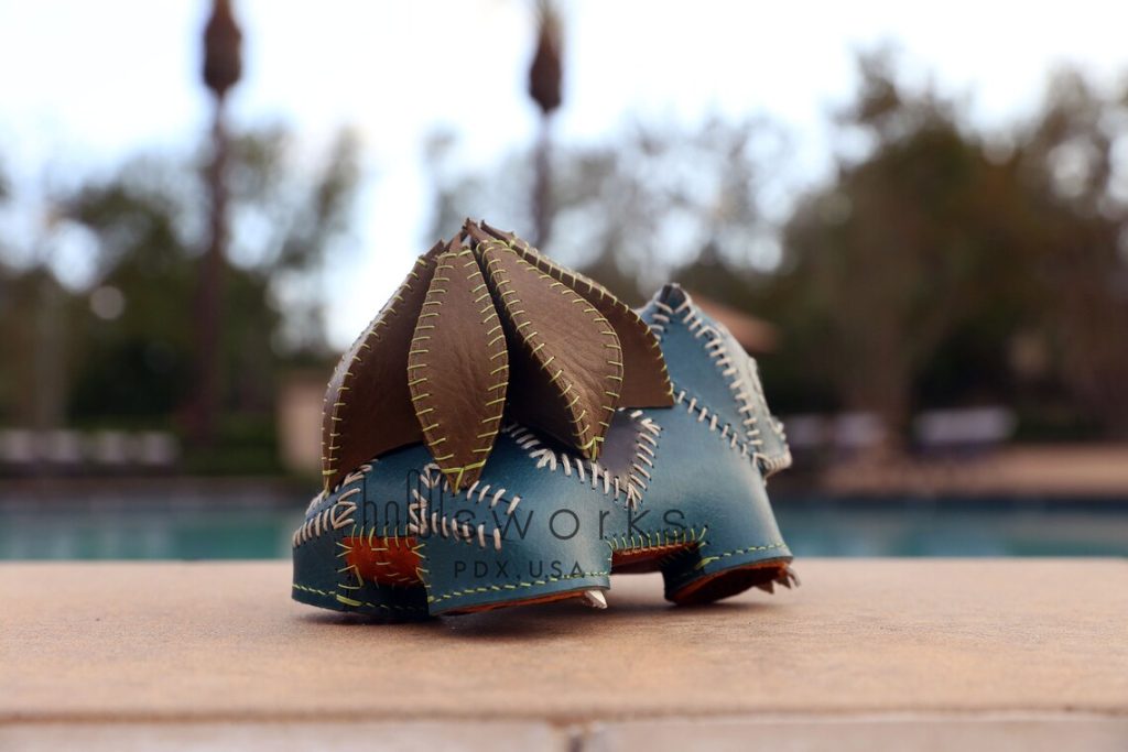 图片[2]-手工皮具图纸 妙蛙种子 hi010-皮艺果手工皮具图纸