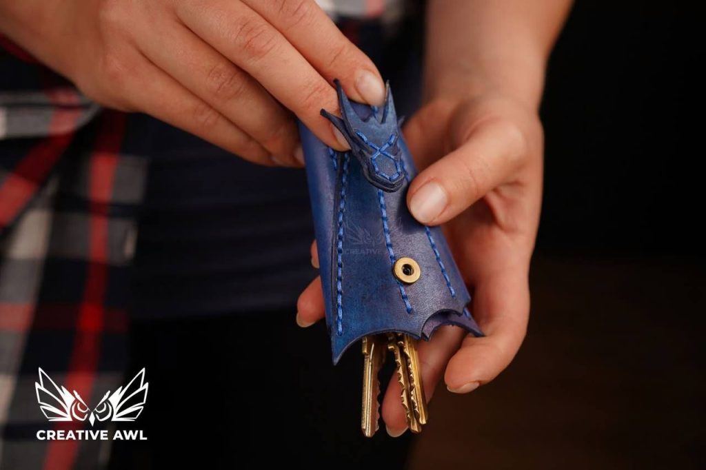 图片[2]-手工皮具图纸 钥匙包ca176-皮艺果手工皮具图纸