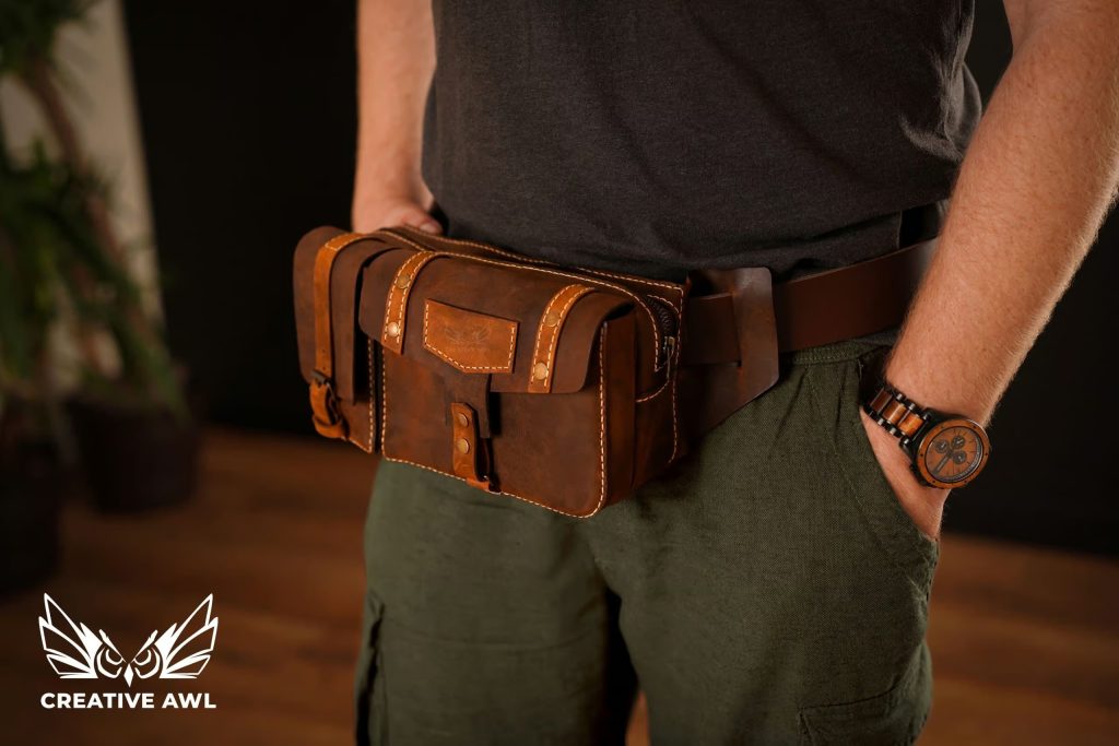 图片[1]-手工皮具图纸 腰包ca181-皮艺果手工皮具图纸