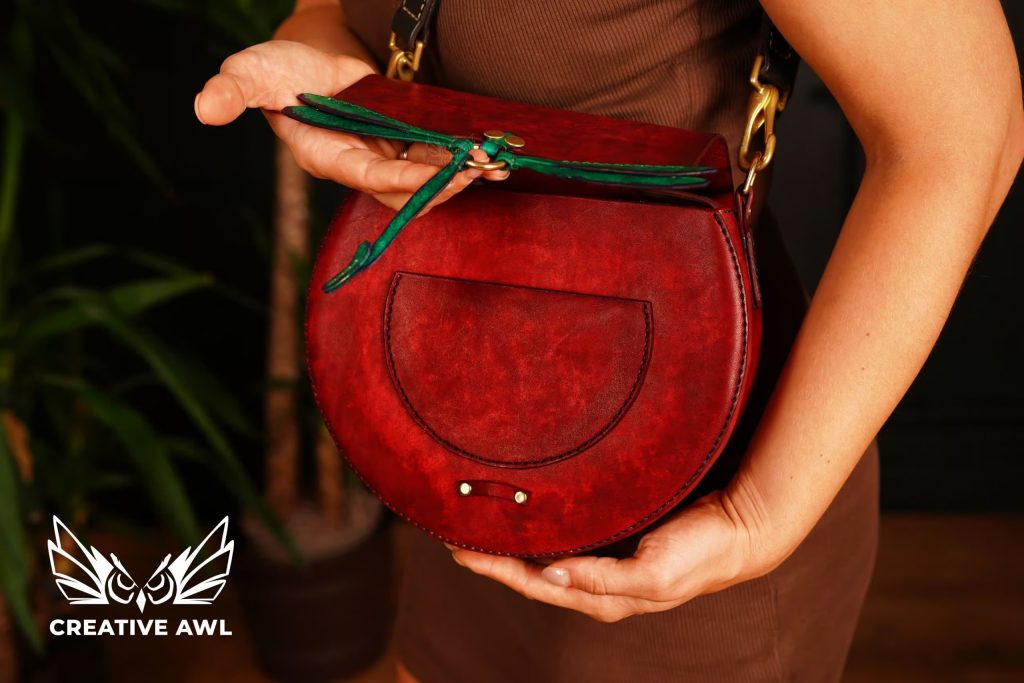 图片[3]-手工皮具图纸 蜻蜓挎包ca182-皮艺果手工皮具图纸