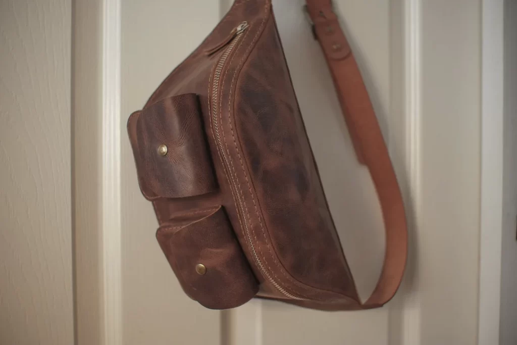 图片[3]-手工皮具图纸 胸挎包ph006-皮艺果手工皮具图纸