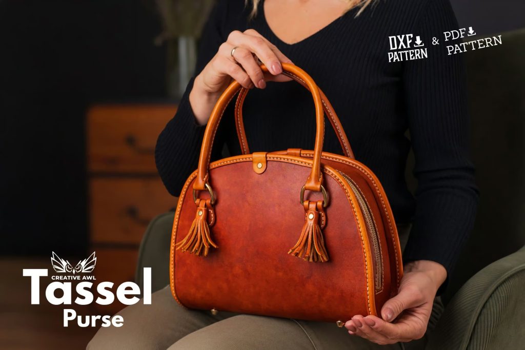 图片[1]-手工皮具图纸 手提包ca184-皮艺果手工皮具图纸