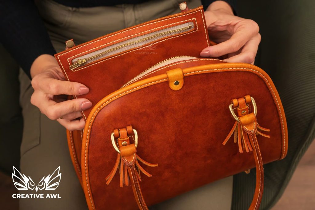 图片[3]-手工皮具图纸 手提包ca184-皮艺果手工皮具图纸