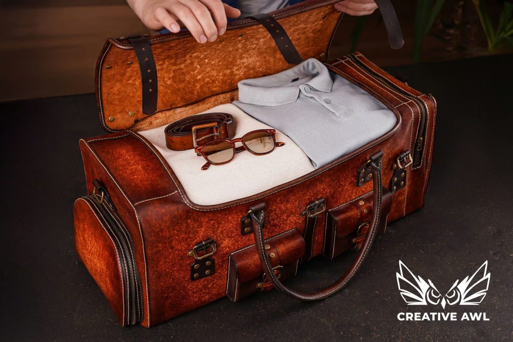 图片[3]-手工皮具图纸 行李包ca185-皮艺果手工皮具图纸