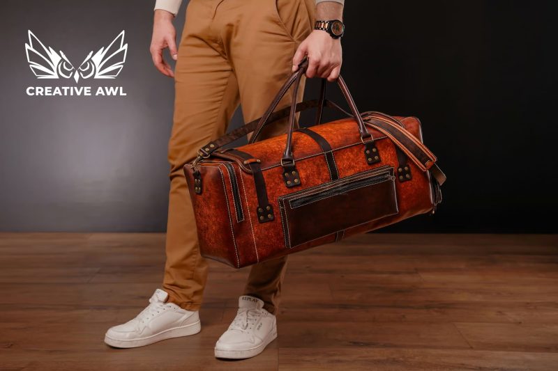 手工皮具图纸 行李包ca185-皮艺果手工皮具图纸