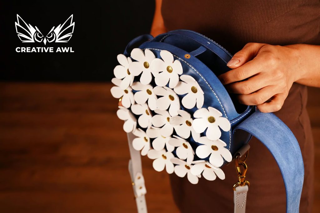 图片[2]-手工皮具图纸 圆挎包ca186-皮艺果手工皮具图纸