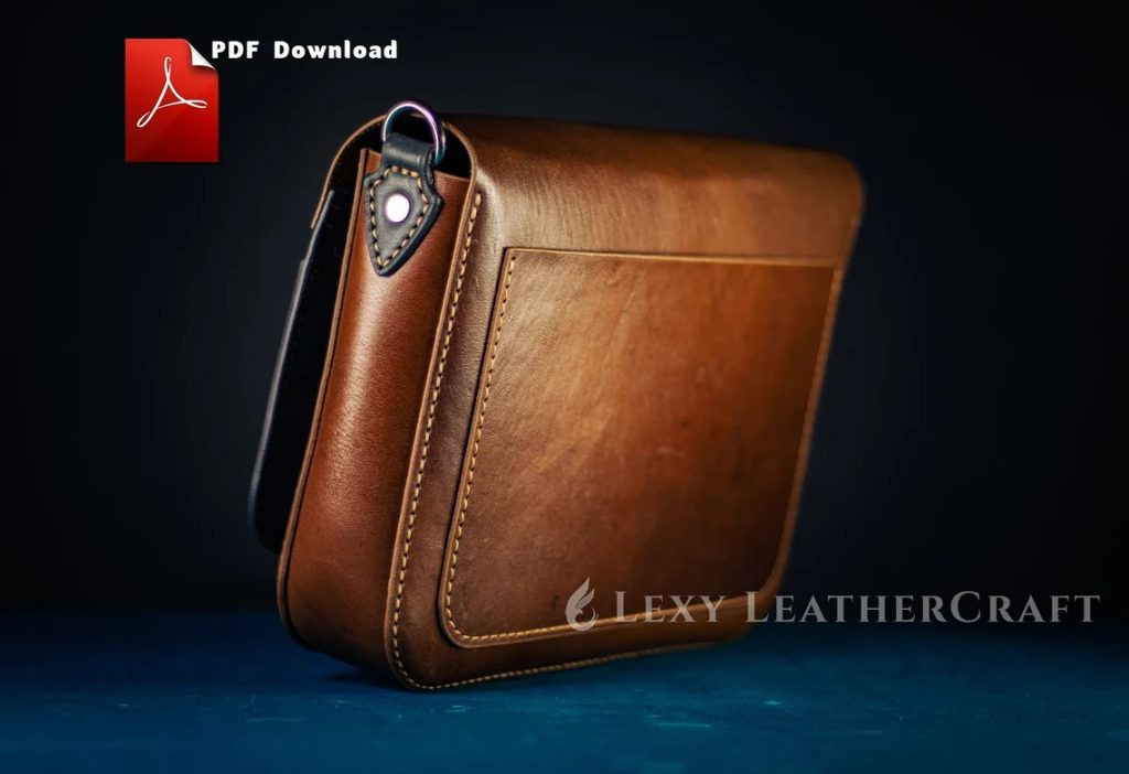 图片[2]-手工皮具图纸 公文包lc021-皮艺果手工皮具图纸