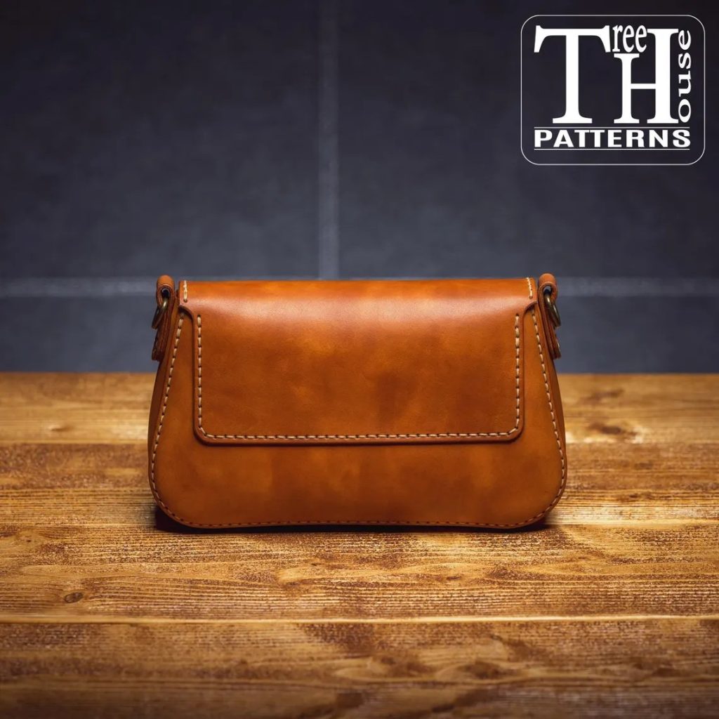 图片[1]-手工皮具图纸 单肩挎包tr077-皮艺果手工皮具图纸