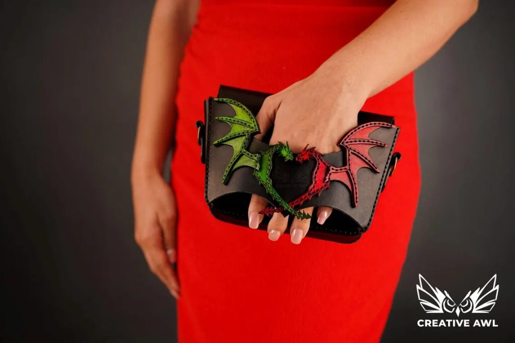 图片[2]-手工皮具图纸 手拿包ca188-皮艺果手工皮具图纸