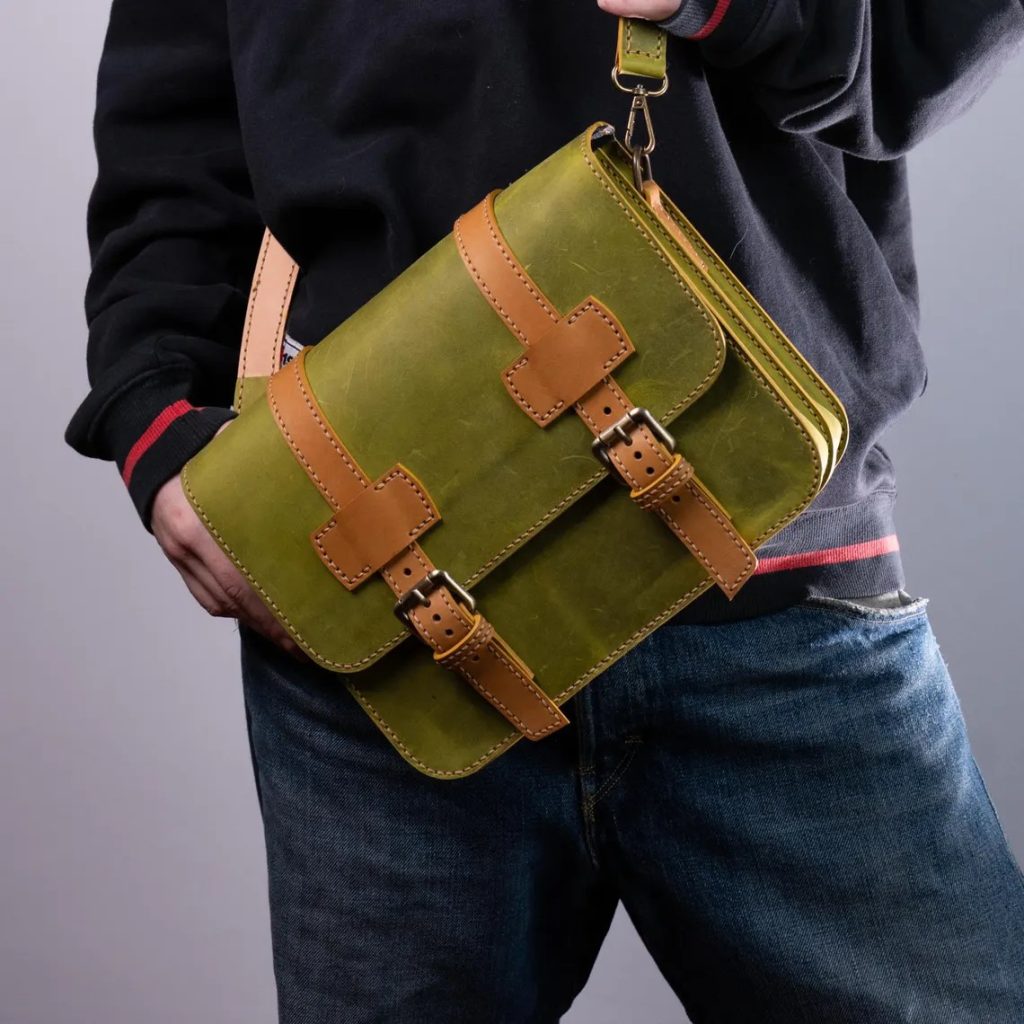 图片[3]-手工皮具图纸 单肩包vp191-皮艺果手工皮具图纸