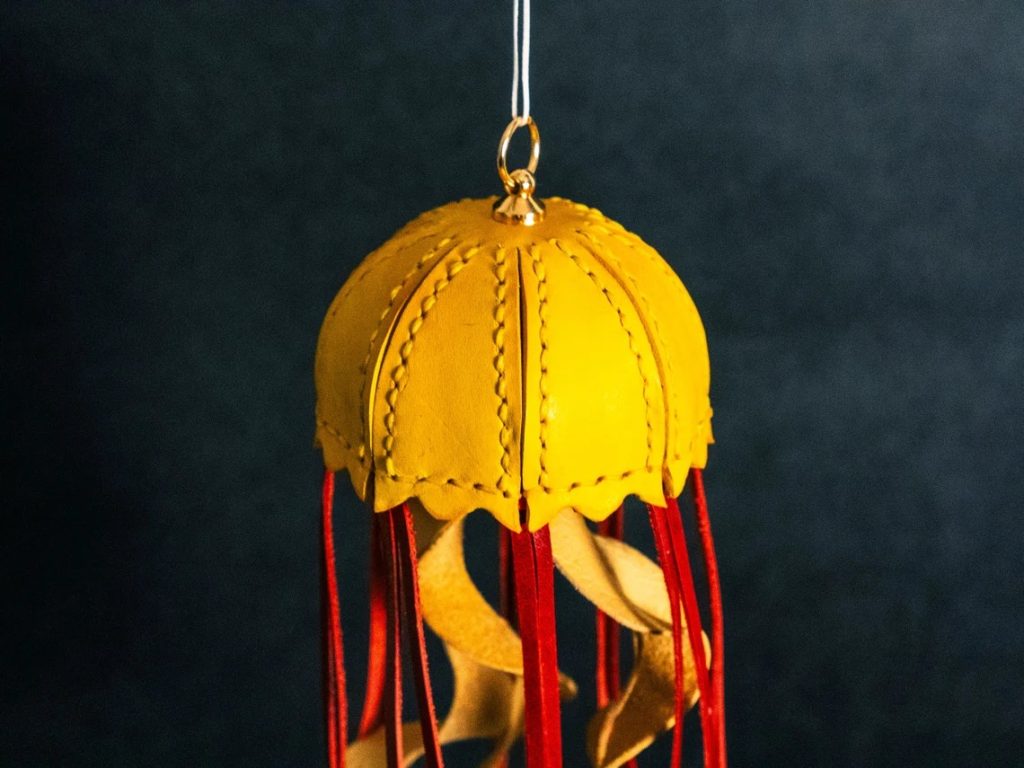 图片[2]-手工皮具图纸 水母挂件pa063-皮艺果手工皮具图纸