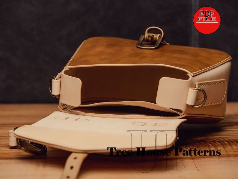 图片[3]-手工皮具图纸 手提包tr079-皮艺果手工皮具图纸