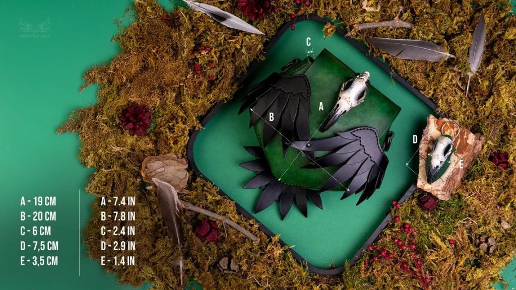 图片[3]-手工皮具图纸 鸟骷髅腰带包ca189-皮艺果手工皮具图纸