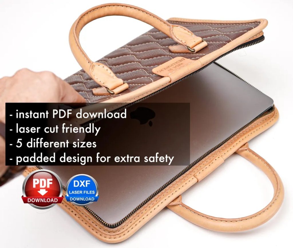 图片[3]-手工皮具图纸 电脑包di187-皮艺果手工皮具图纸