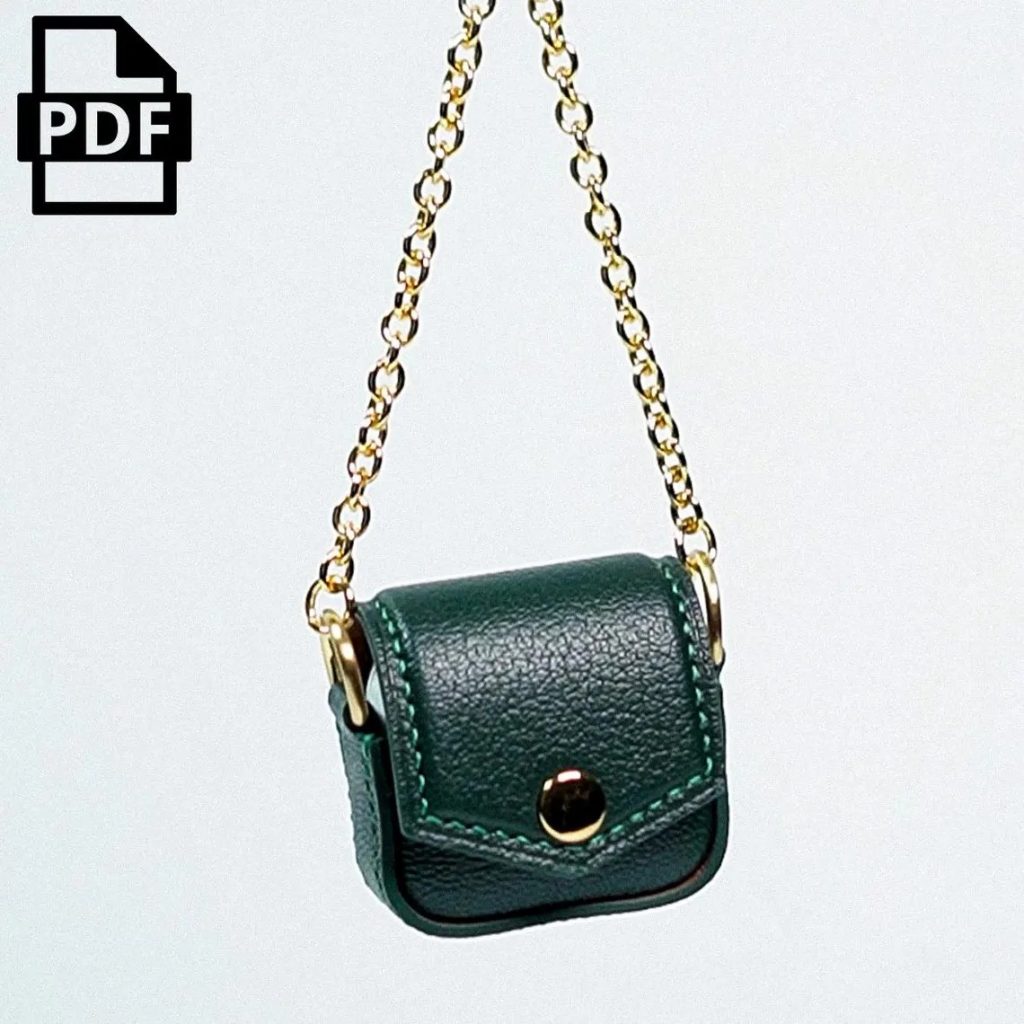 图片[1]-手工皮具图纸 耳机包ha086-皮艺果手工皮具图纸