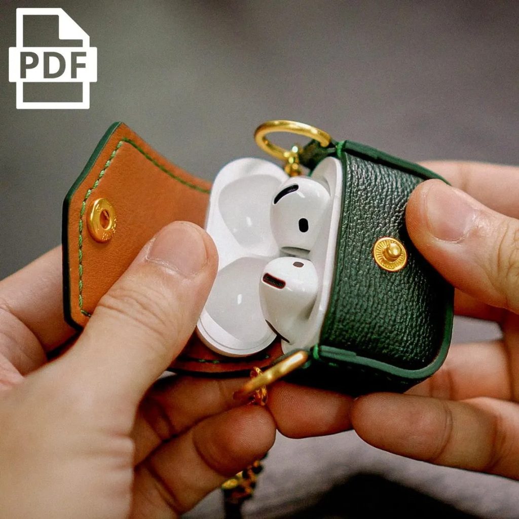 图片[2]-手工皮具图纸 耳机包ha086-皮艺果手工皮具图纸