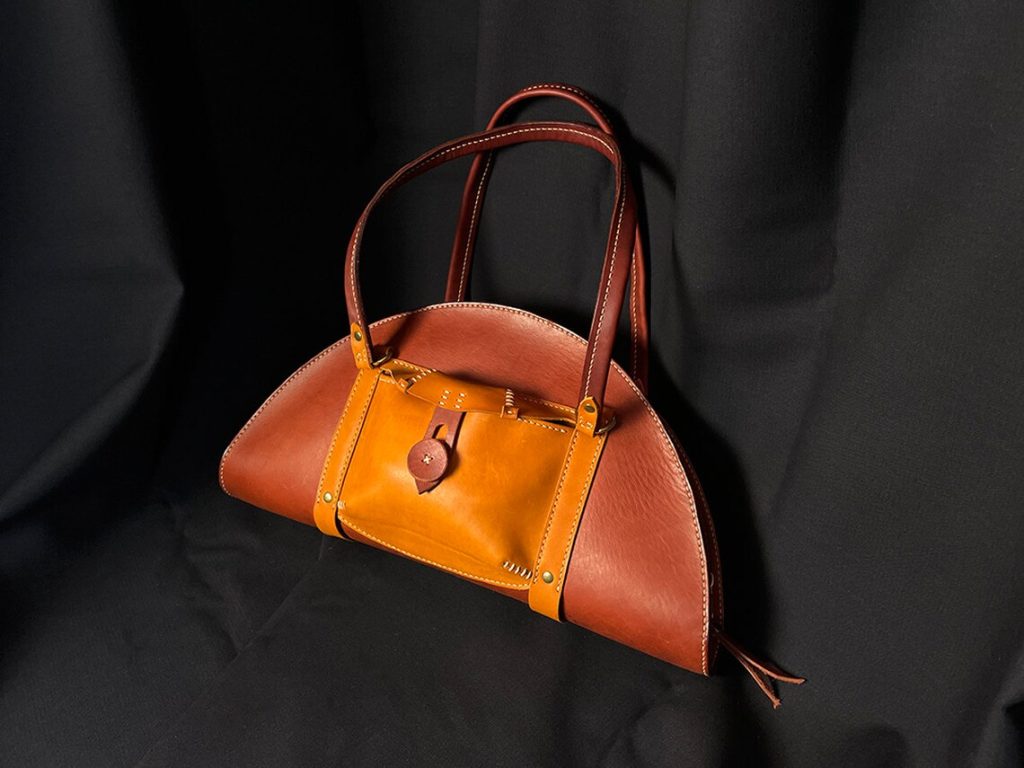 图片[1]-手工皮具图纸 半月包hb027-皮艺果手工皮具图纸