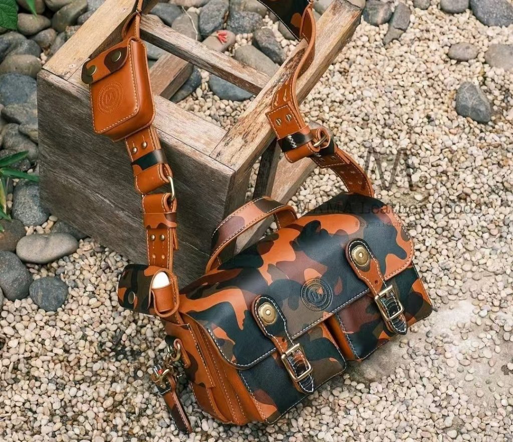 图片[1]-手工皮具图纸 手提斜挎包v091-皮艺果手工皮具图纸