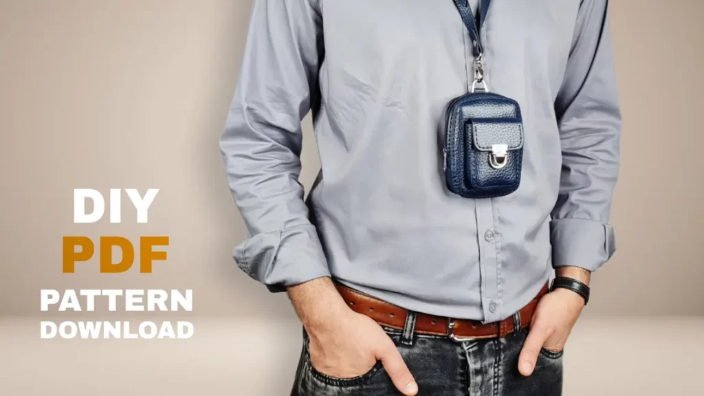 图片[3]-手工皮具图纸 mini胸包cl005-皮艺果手工皮具图纸