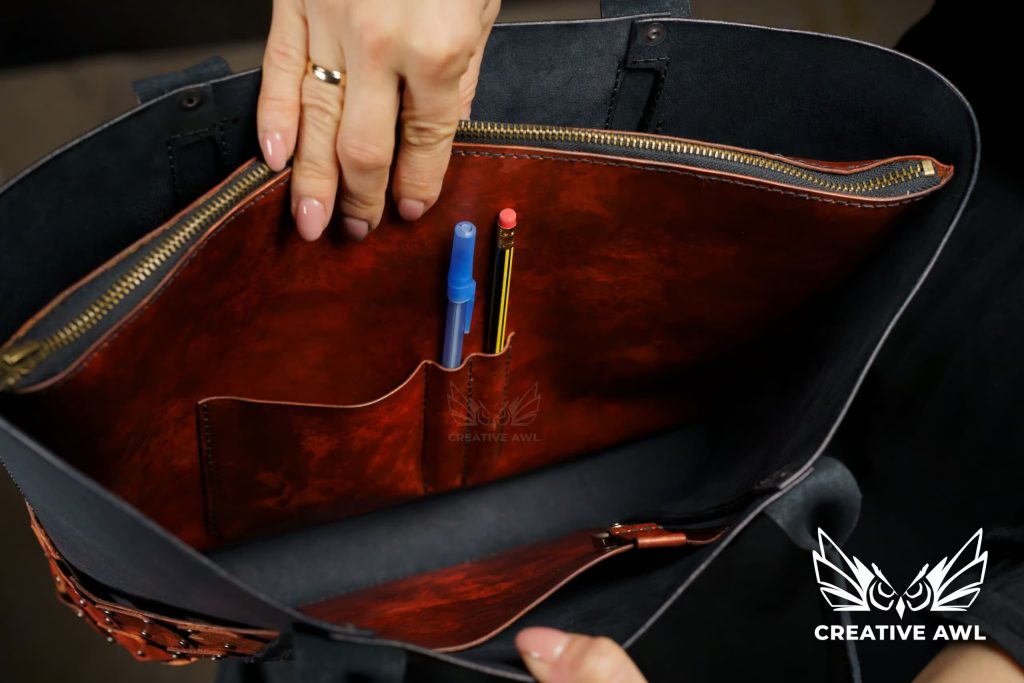 图片[3]-手工皮具图纸 托特包ca205-皮艺果手工皮具图纸