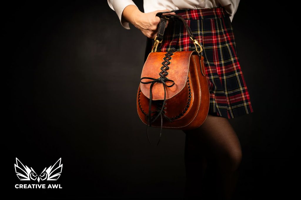 图片[2]-手工皮具图纸 挎包ca201-皮艺果手工皮具图纸