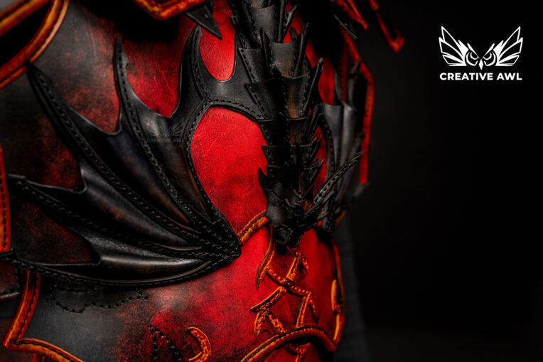 图片[3]-手工皮具图纸 铠甲ca199-皮艺果手工皮具图纸