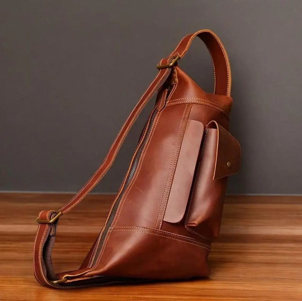 图片[2]-手工皮具图纸 胸挎包fl002-皮艺果手工皮具图纸