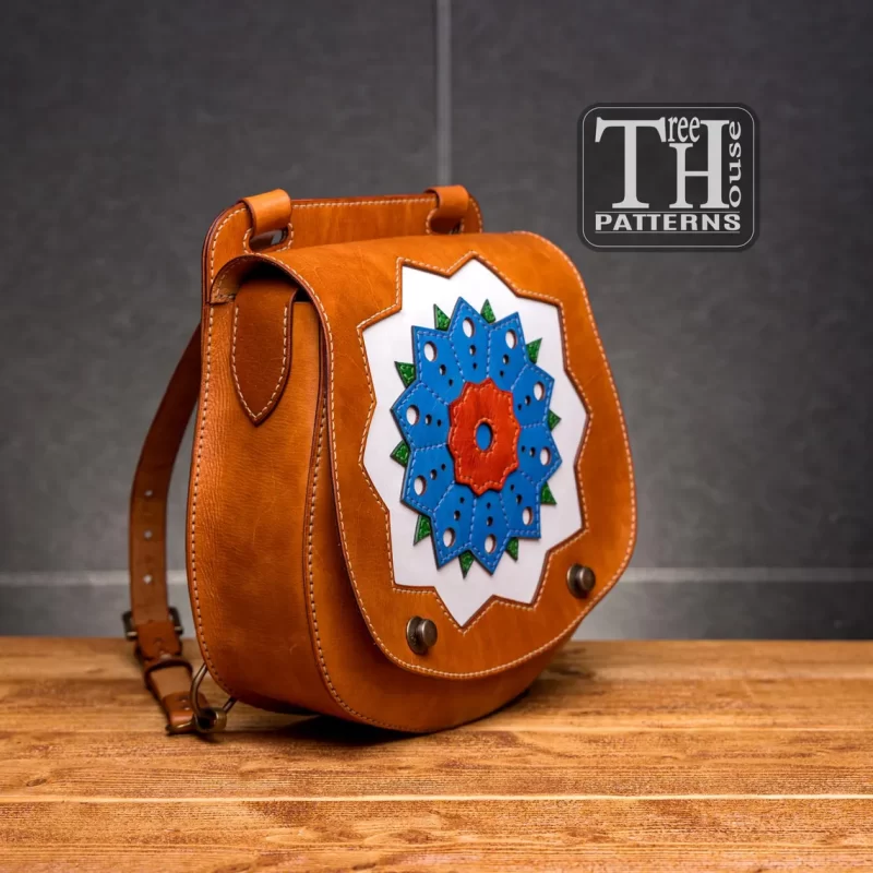 手工皮具图纸 背包tr083-皮艺果手工皮具图纸