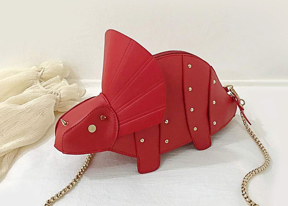 图片[1]-手工皮具图纸 三角龙挎包-皮艺果手工皮具图纸