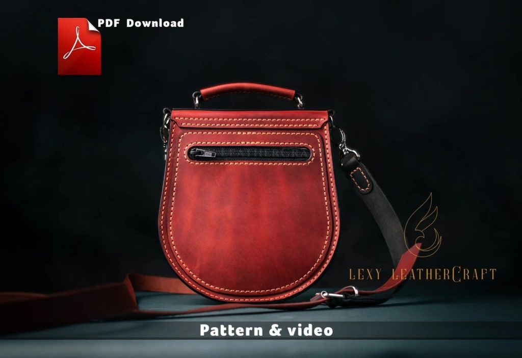 图片[3]-手工皮具图纸 手提挎包lc023-皮艺果手工皮具图纸