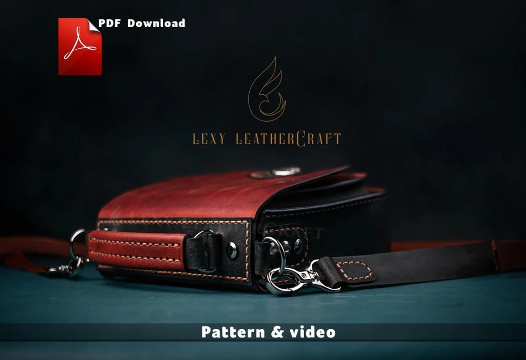 图片[2]-手工皮具图纸 手提挎包lc023-皮艺果手工皮具图纸