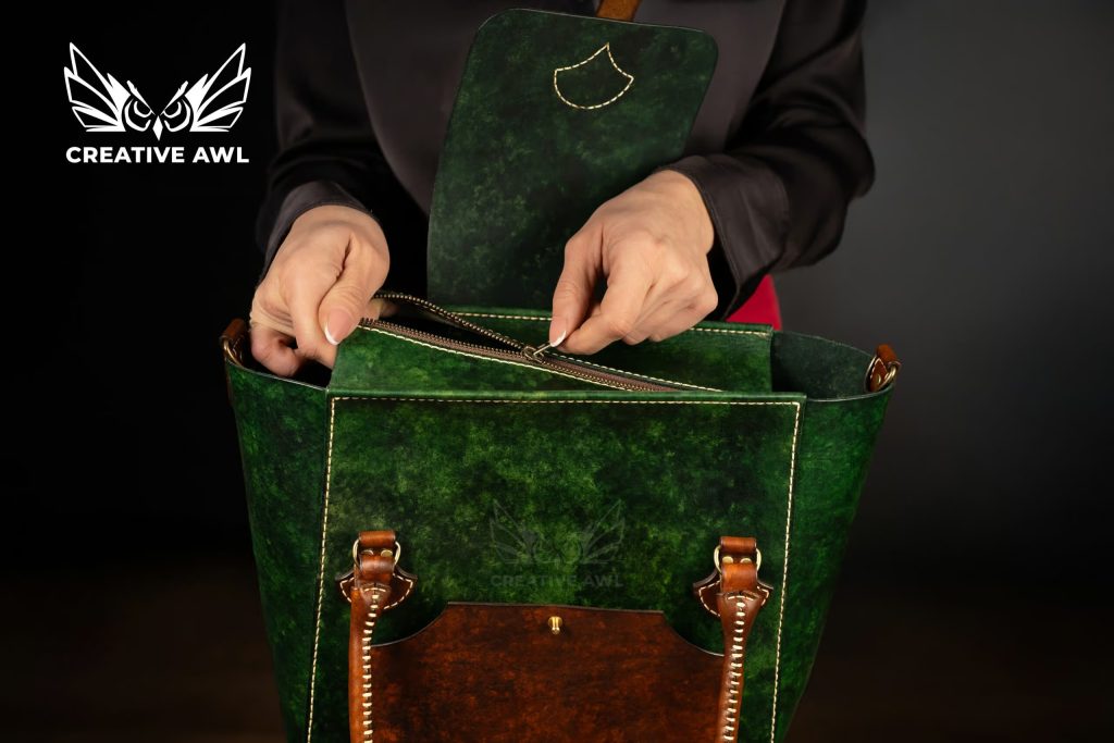 图片[3]-手工皮具图纸 托特包ca209-皮艺果手工皮具图纸