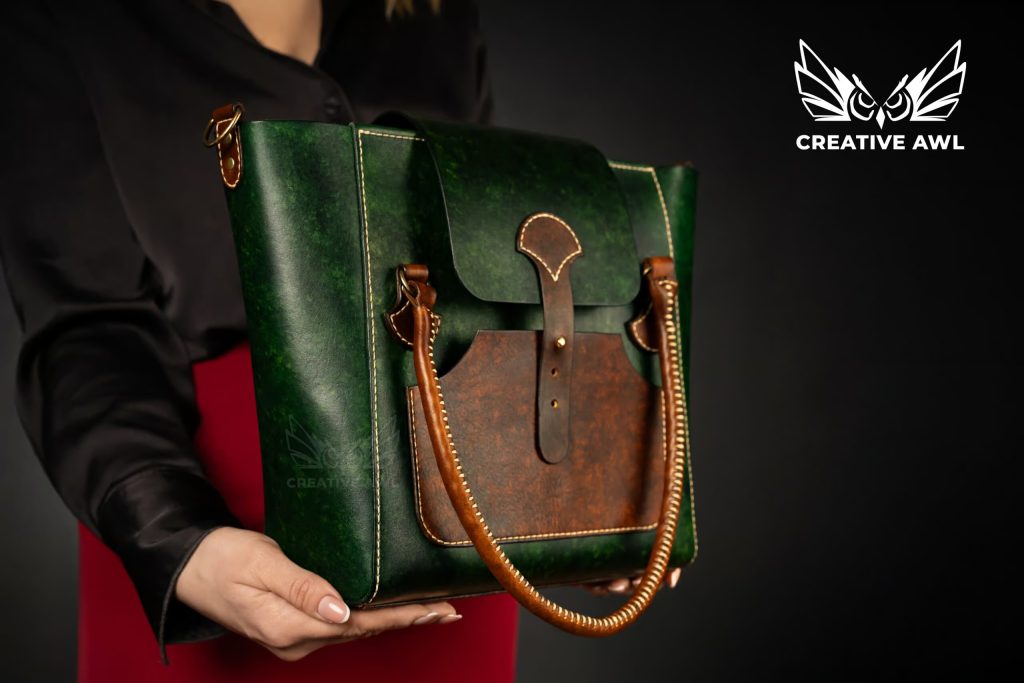 图片[2]-手工皮具图纸 托特包ca209-皮艺果手工皮具图纸