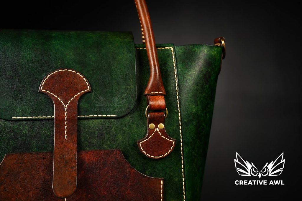 图片[1]-手工皮具图纸 托特包ca209-皮艺果手工皮具图纸