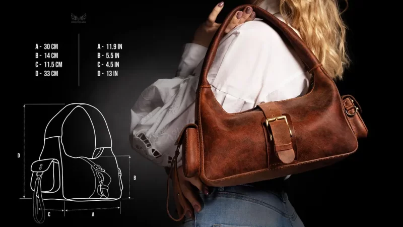 手工皮具图纸 女挎包ca212-皮艺果手工皮具图纸