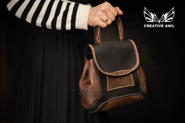 图片[2]-手工皮具图纸 手提包ca213-皮艺果手工皮具图纸