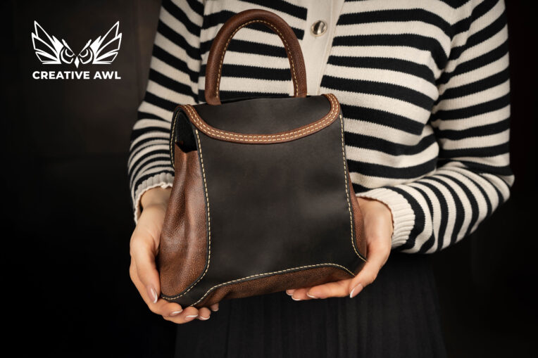 图片[3]-手工皮具图纸 手提包ca213-皮艺果手工皮具图纸