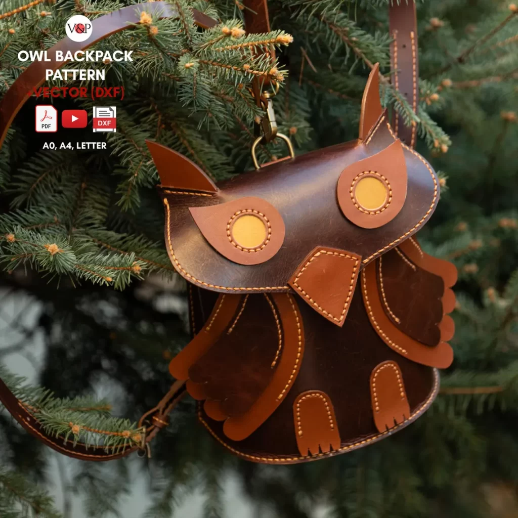 图片[1]-手工皮具图纸 背包vp199-皮艺果手工皮具图纸