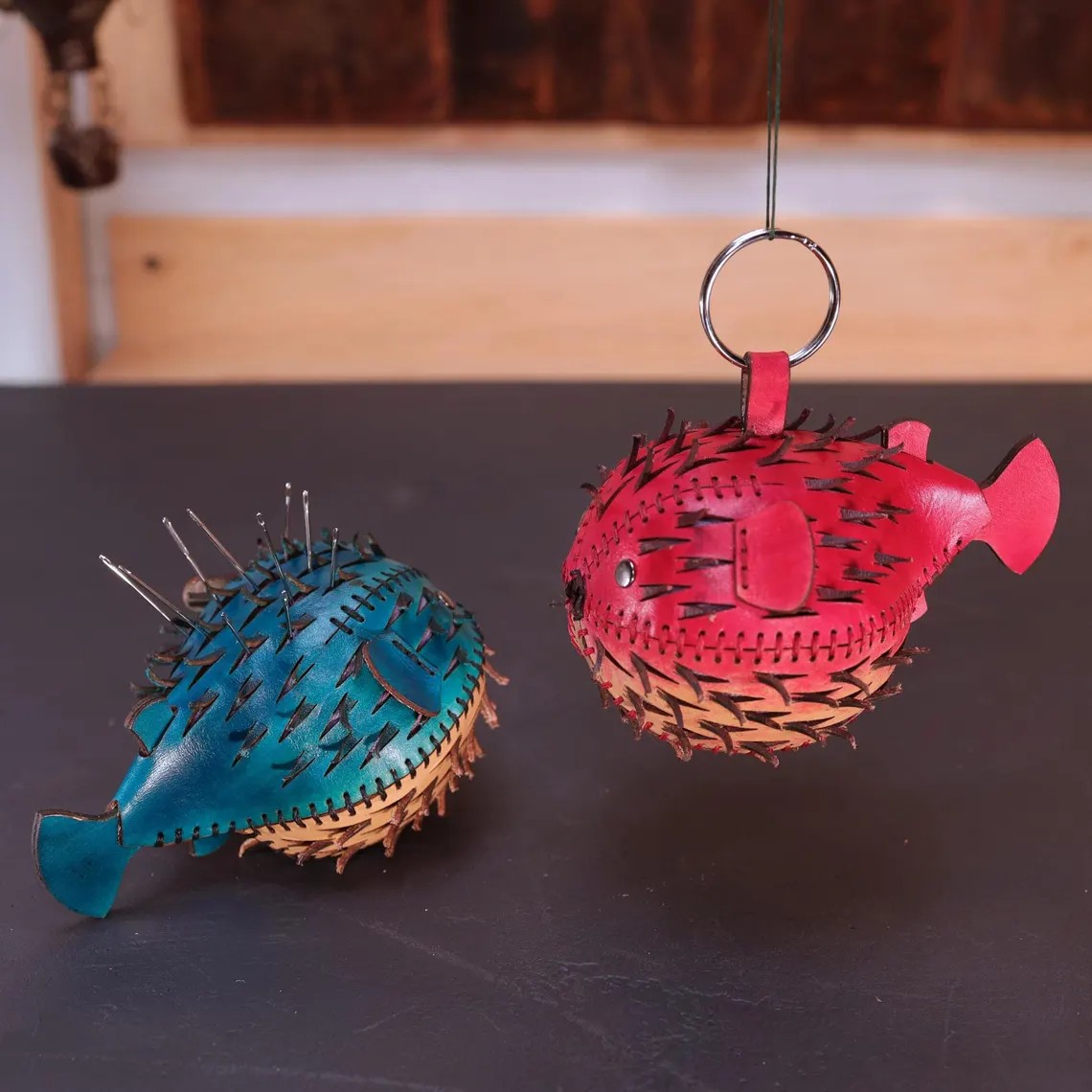 图片[2]-手工皮具图纸 河豚针插ts024-皮艺果手工皮具图纸