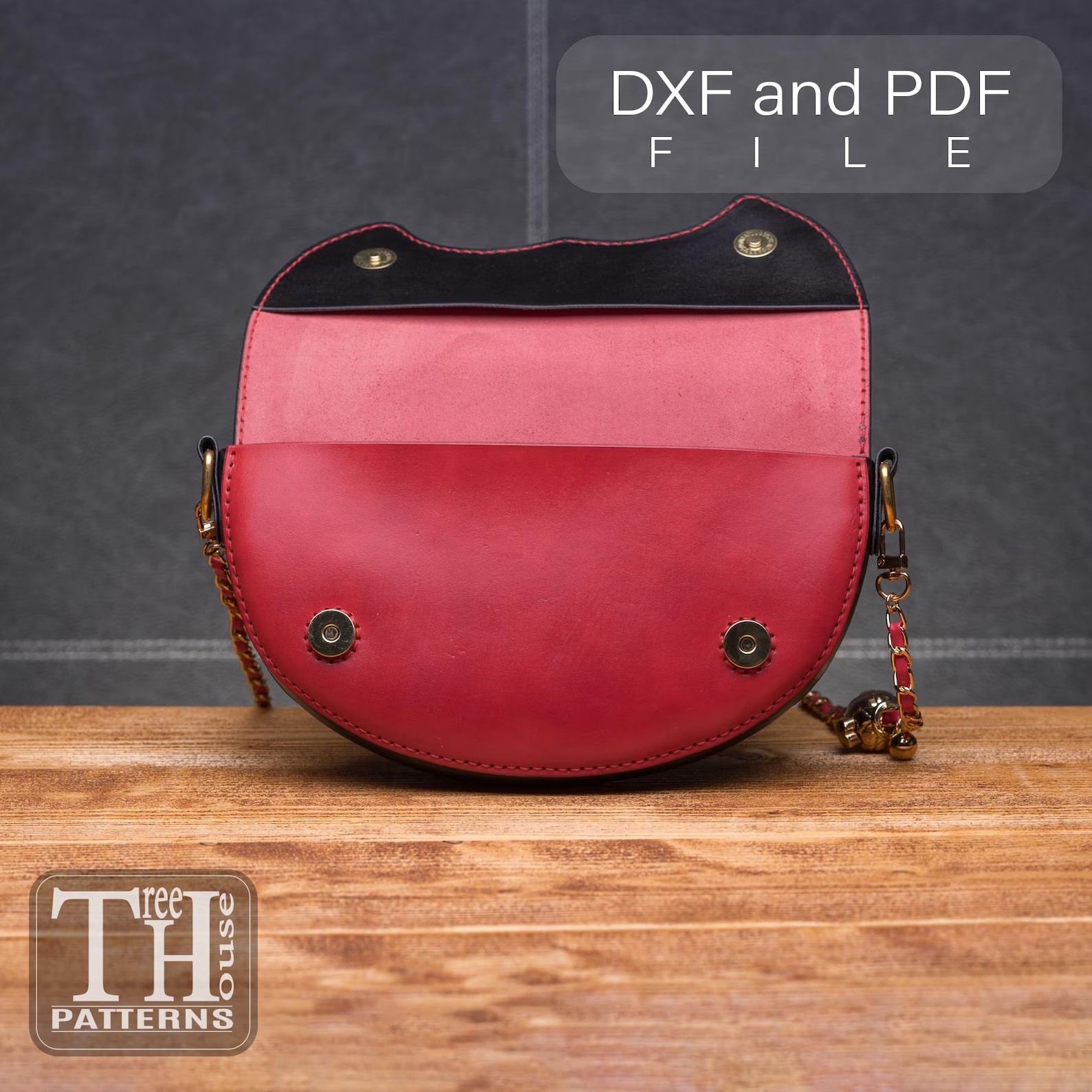 图片[3]-手工皮具图纸 晚宴包tr089-皮艺果手工皮具图纸