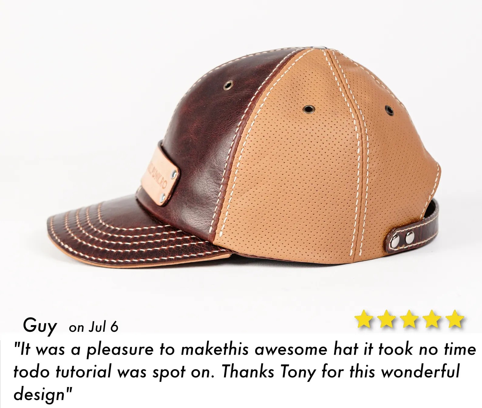 图片[3]-手工皮具图纸 棒球帽di195-皮艺果手工皮具图纸