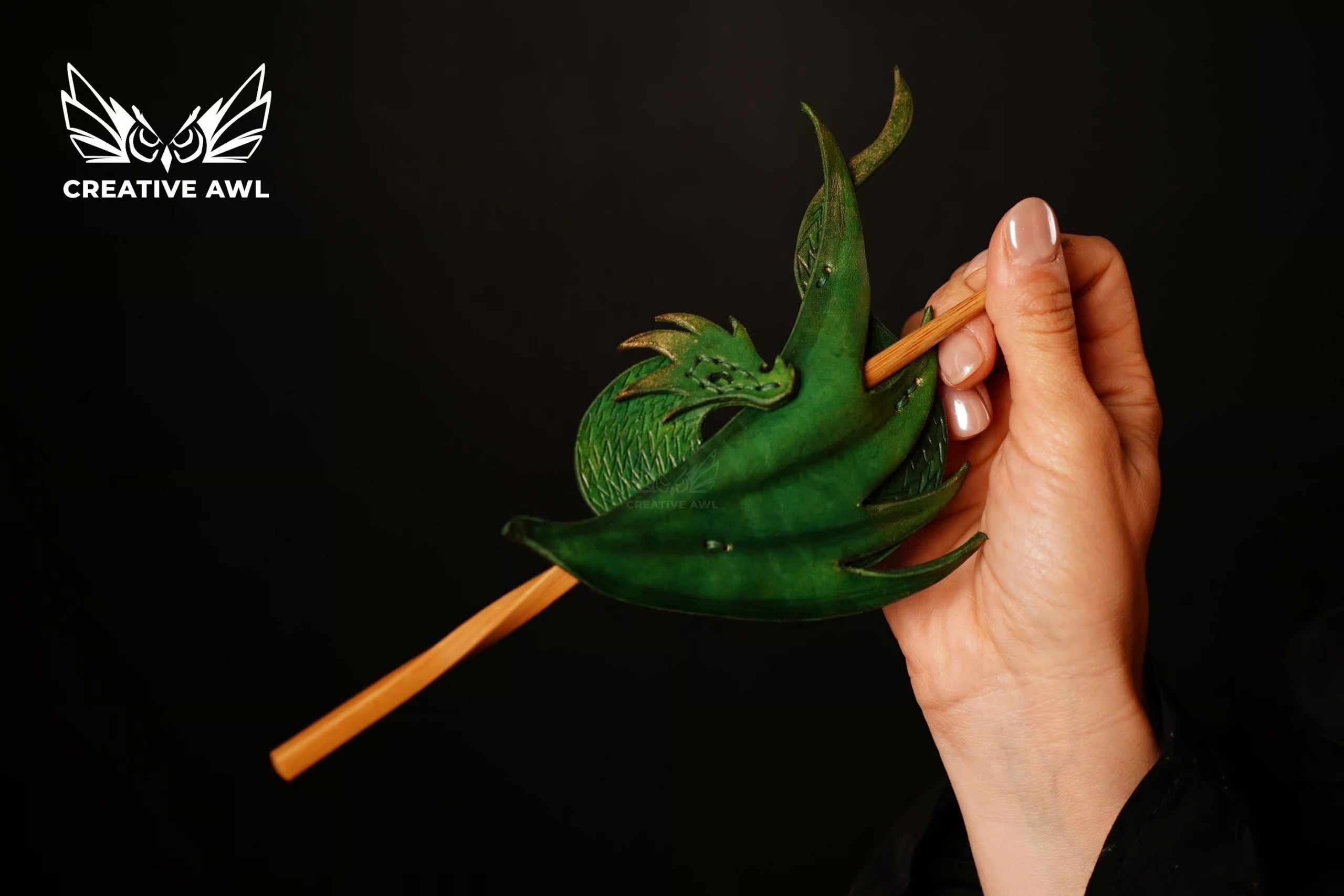 图片[3]-手工皮具图纸 头饰ca223-皮艺果手工皮具图纸