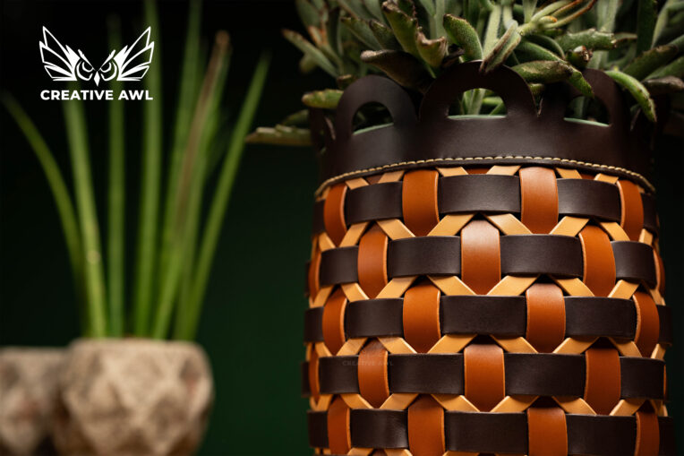 图片[2]-手工皮具图纸 编制购物包ca224-皮艺果手工皮具图纸