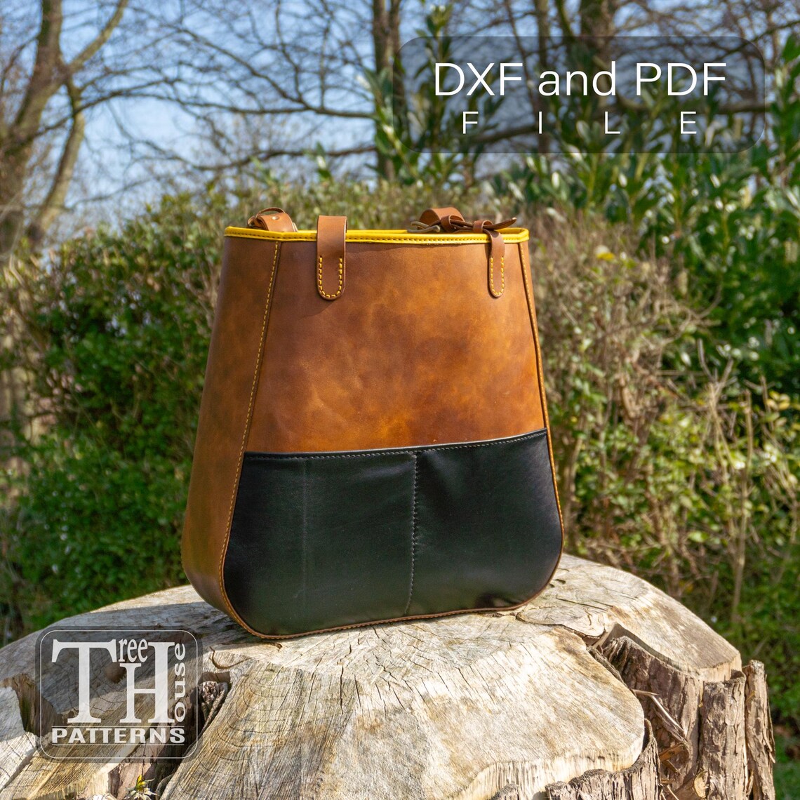 图片[3]-手工皮具图纸 托特包tr094-皮艺果手工皮具图纸