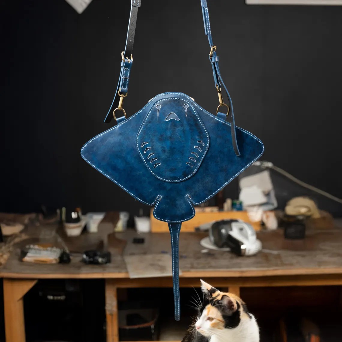 图片[3]-手工皮具图纸 黄貂鱼包vp209-皮艺果手工皮具图纸