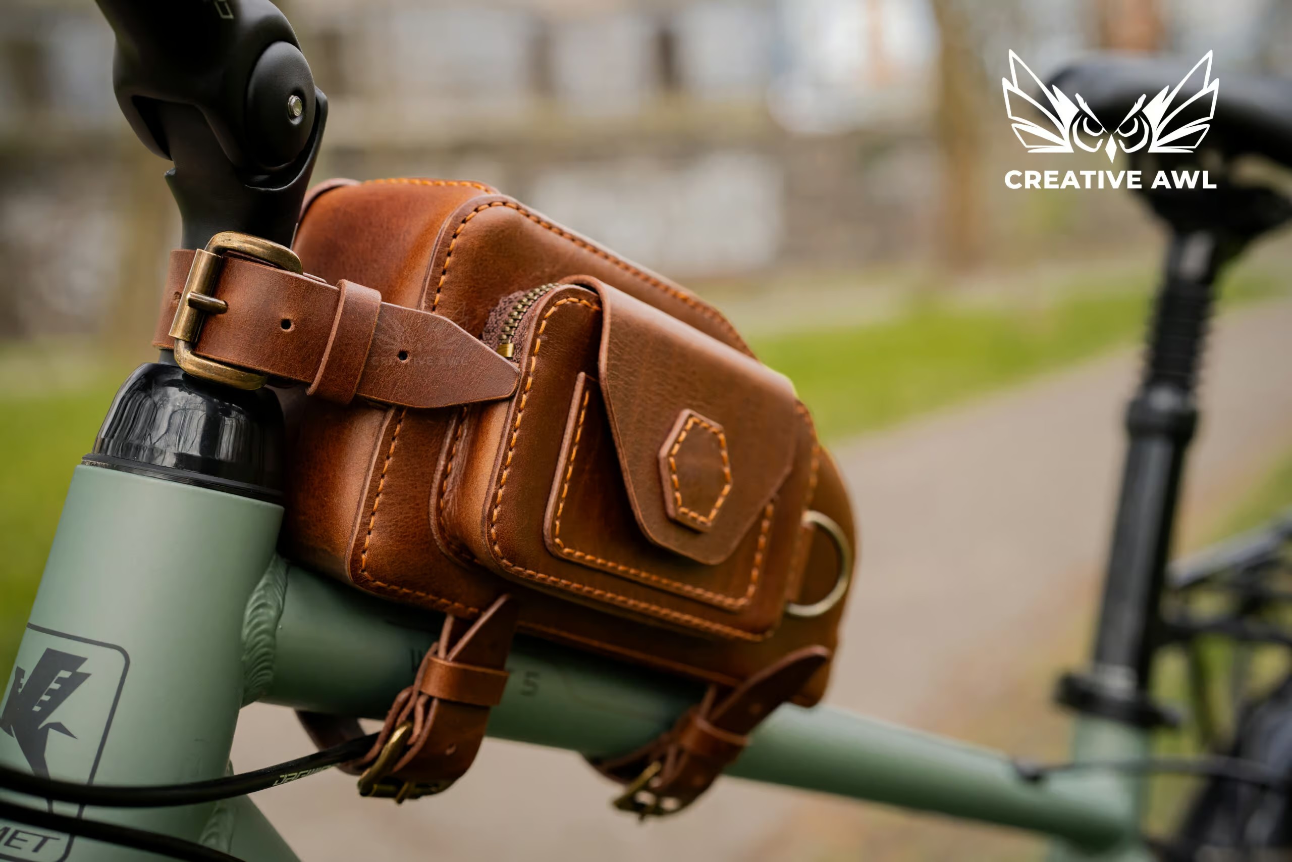 图片[2]-手工皮具图纸 自行车挂包ca227-皮艺果手工皮具图纸