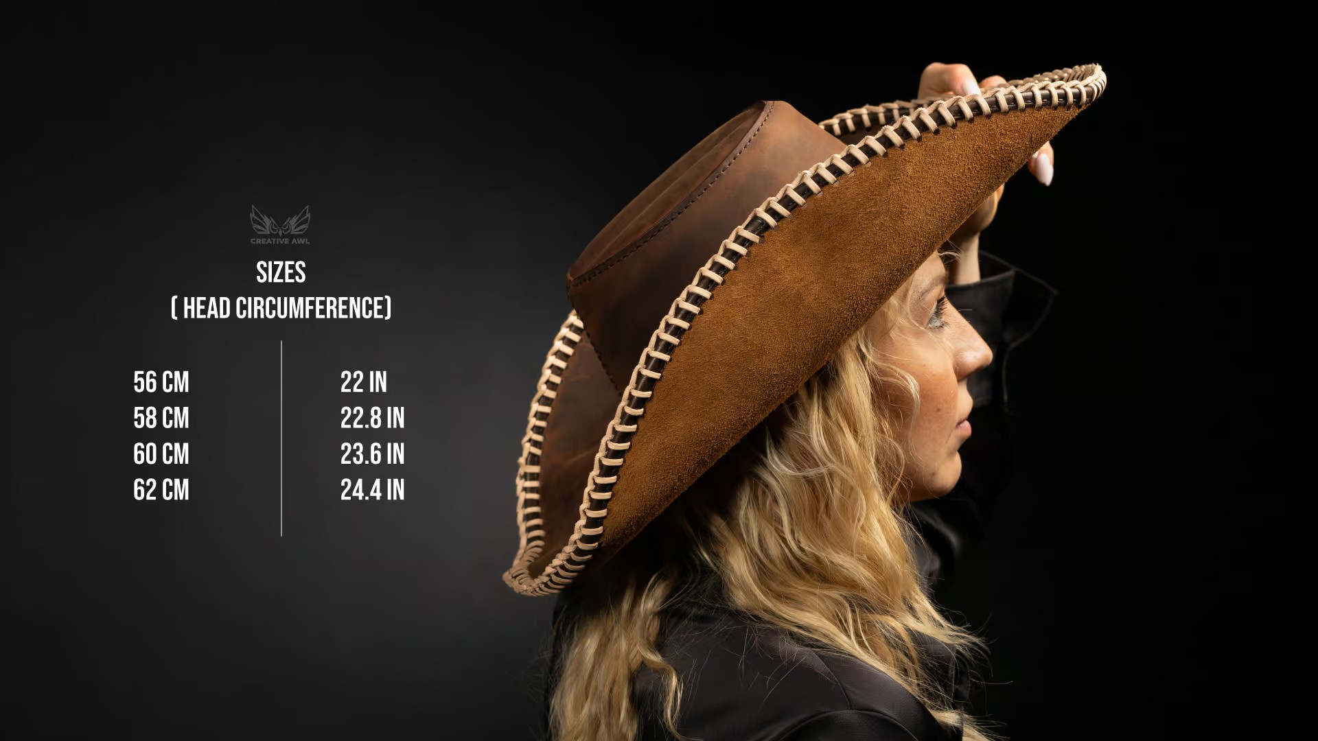 图片[3]-手工皮具图纸 黄石牛仔帽ca229-皮艺果手工皮具图纸