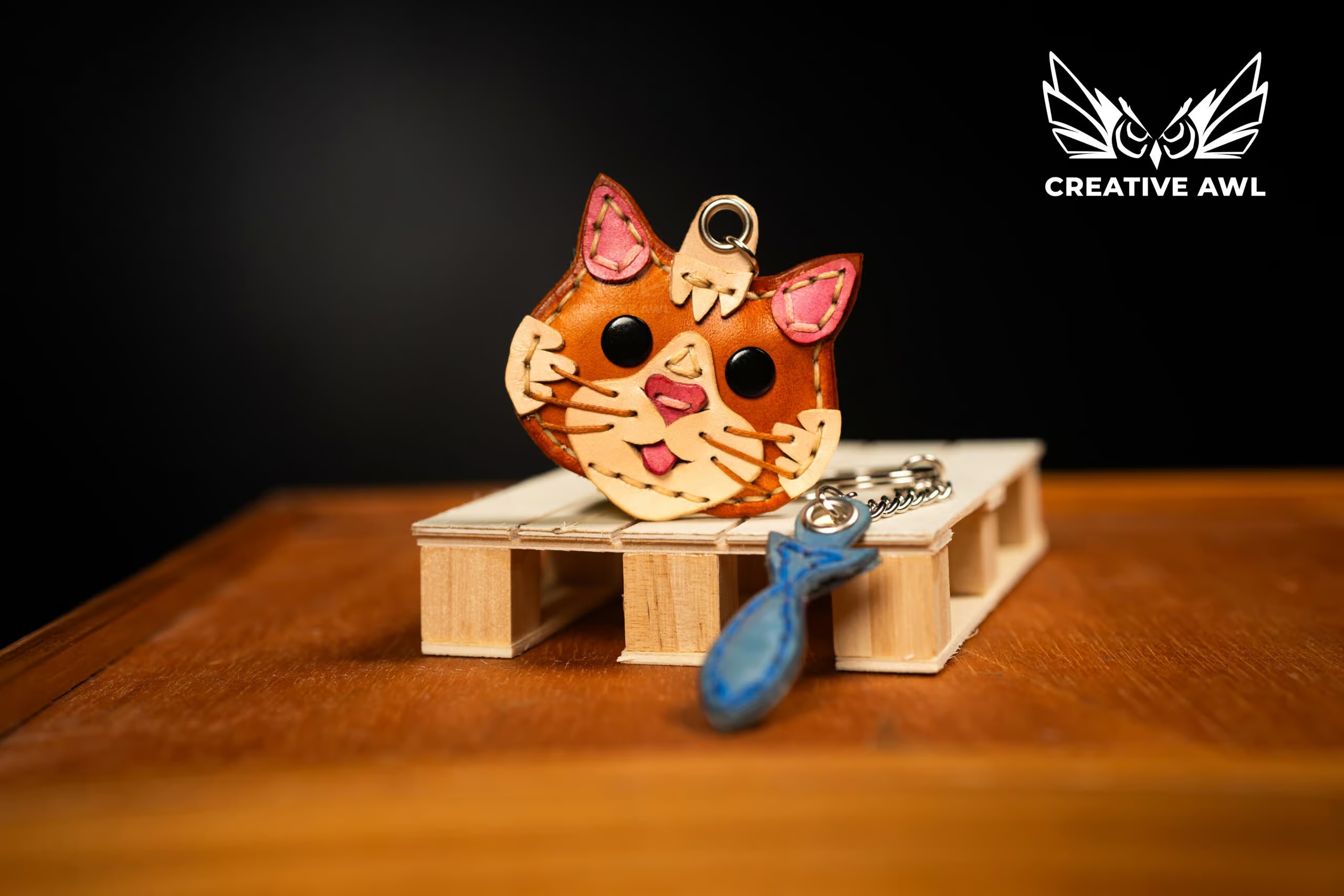 图片[2]-手工皮具图纸 喵和汪挂件ca231-皮艺果手工皮具图纸