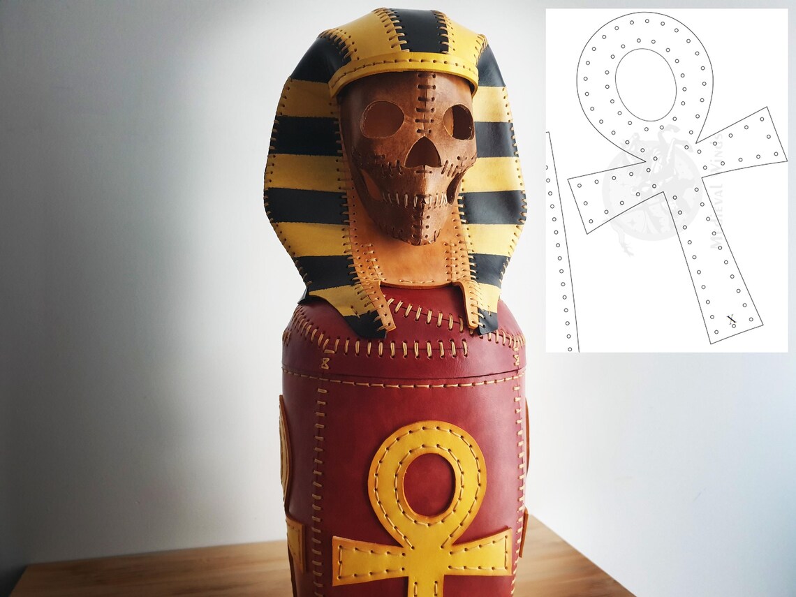 图片[3]-手工皮具图纸 亡灵巫师mw003-皮艺果手工皮具图纸