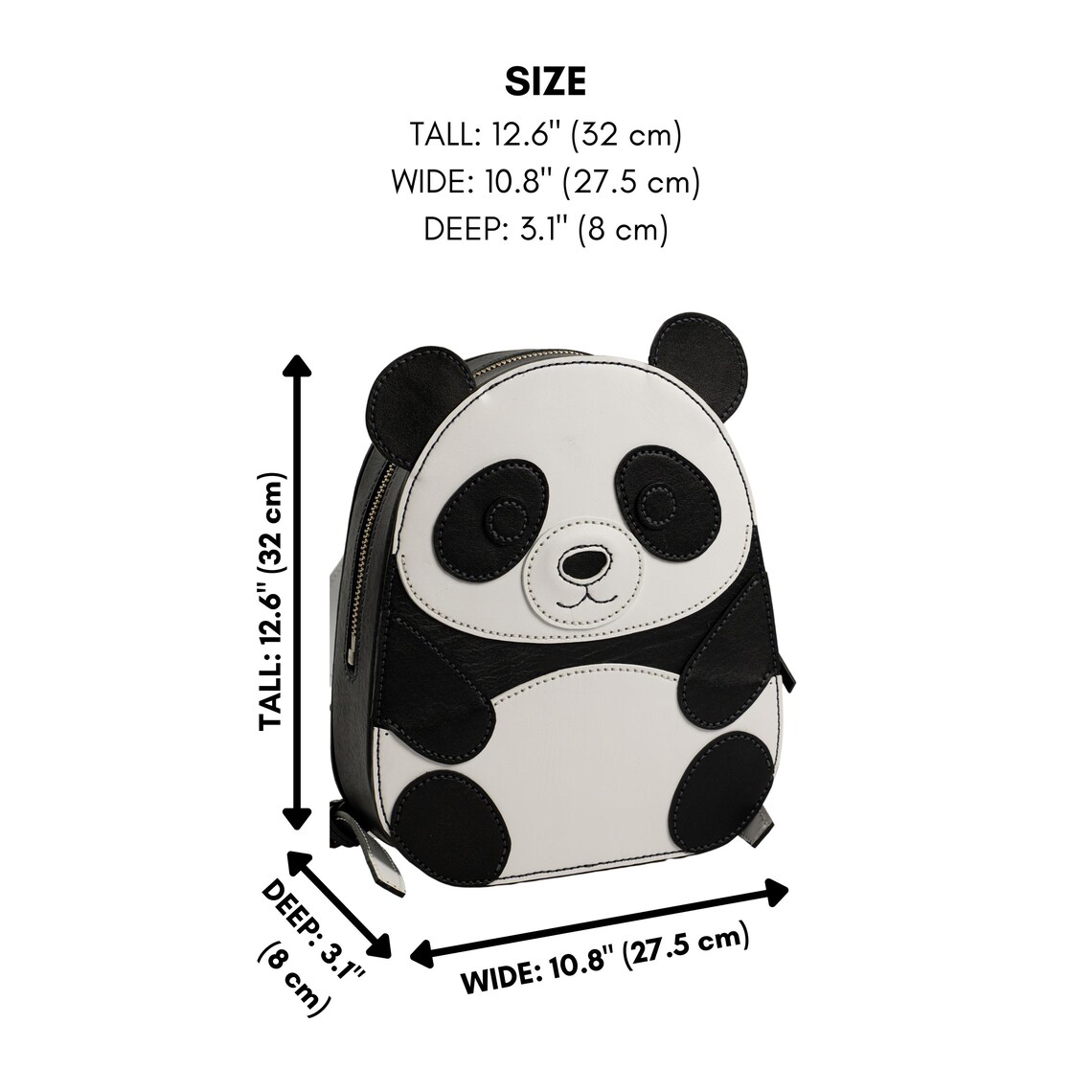 图片[2]-手工皮具图纸 熊猫背包vp213-皮艺果手工皮具图纸